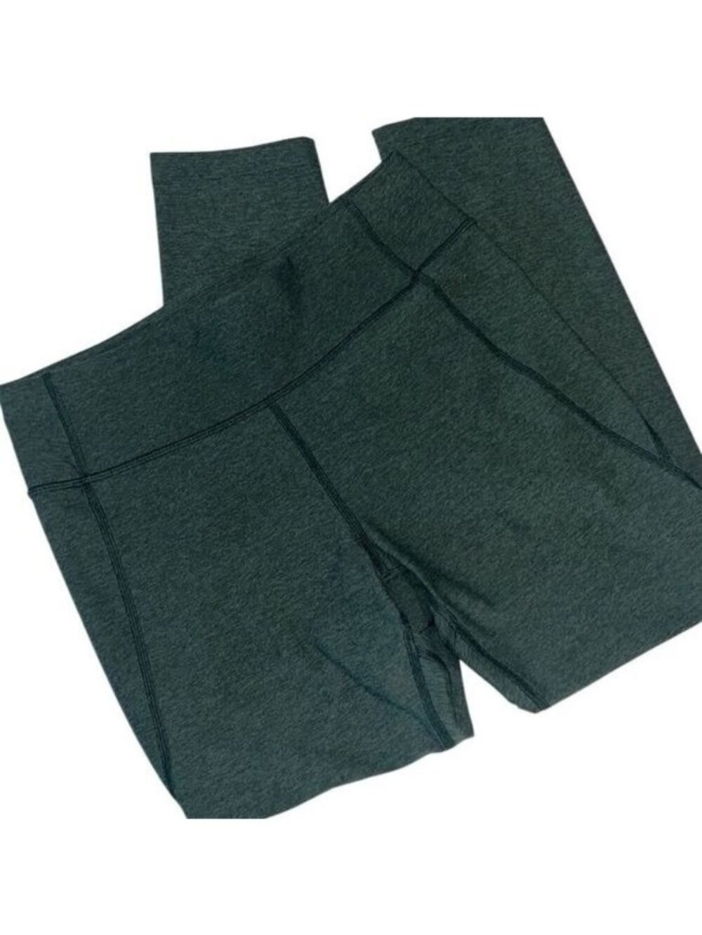 Outdoor Voices Green Contrast Stitching 7/8 Length Workout Leggings Size Medium
